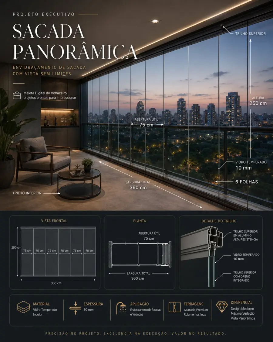 Projeto executivo Sacada Panorâmica